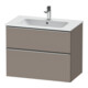 Duravit Meuble sous lavabo D-Neo 81x46,2 cm, ES gauche/Bas, 1 porte, 1 tiroir-1