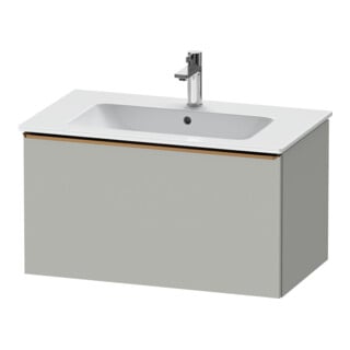Duravit Meuble sous-lavabo D-Neo 81x46,2 cm, gris mat, 1 tiroir, suspendu