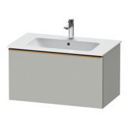 Duravit Meuble sous-lavabo D-Neo 81x46,2 cm, gris mat, 1 tiroir, suspendu