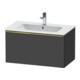 Duravit Meuble sous-lavabo D-Neo 81x46,2 cm, gris mat, 1 tiroir, suspendu-1