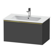 Duravit Meuble sous-lavabo D-Neo 81x46,2 cm, gris mat, 1 tiroir, suspendu