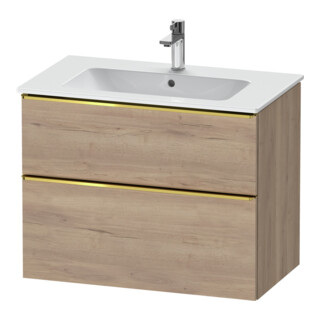 Duravit Meuble sous-lavabo D-Neo 81x46,2 cm, gris perle/émeri, 1 porte, 1 tiroir