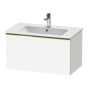 Duravit Meuble sous lavabo D-Neo 81x46,2 cm, gris poli/blanc mat, 1 tiroir, suspendu