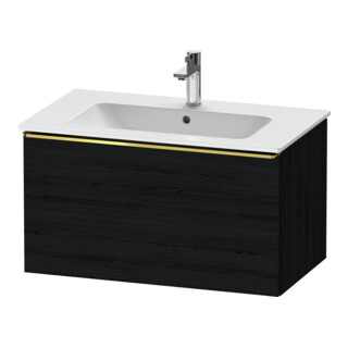Duravit Meuble sous-lavabo D-Neo 81x46,2 cm, gris poli/blanc œuf, 1 tiroir, suspendu