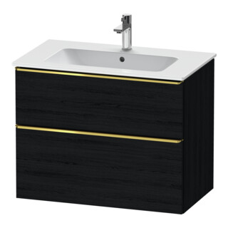 Duravit Meuble sous-lavabo D-Neo 81x46,2 cm, gris poli/émeri, 1 porte, 1 tiroir