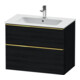 Duravit Meuble sous-lavabo D-Neo 81x46,2 cm, gris poli/émeri, 1 porte, 1 tiroir-1