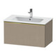Duravit Meuble sous-lavabo D-Neo 81x46,2 cm, gris poli/lin, 1 tiroir, suspendu-1