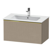 Duravit Meuble sous-lavabo D-Neo 81x46,2 cm, gris poli/lin, 1 tiroir, suspendu