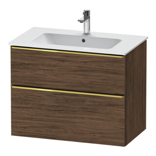 Duravit Meuble sous-lavabo D-Neo 81x46,2 cm, gris poli/Nu, 1 porte, 1 tiroir