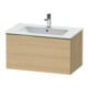 Duravit Meuble sous-lavabo D-Neo 81x46,2 cm, gris poli/œuf naturel, 1 tiroir, suspendu-1