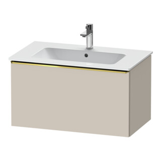 Duravit Meuble sous-lavabo D-Neo 81x46,2 cm, gris poli/Taupe, 1 tiroir, suspendu