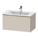 Duravit Meuble sous-lavabo D-Neo 81x46,2 cm, gris poli/Taupe, 1 tiroir, suspendu-1