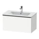 Duravit Meuble sous lavabo D-Neo 81x46,2 cm, noir/blanc mat, 1 tiroir, suspendu-1