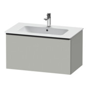 Duravit Meuble sous-lavabo D-Neo 81x46,2 cm, noir/gris mat, 1 tiroir, suspendu