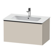 Duravit Meuble sous-lavabo D-Neo 81x46,2 cm, noir/taupe mat, 1 tiroir, suspendu