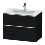 Duravit Meuble sous lavabo D-Neo 81x46,2cm, ch/blanc œuf, 1 tiroir, 1 coulissant