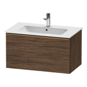 Duravit Meuble sous-lavabo D-Neo 81x46,2cm, chêne foncé, 1 tiroir, suspendu