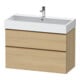Duravit Meuble sous lavabo D-Neo 98,4x44,2 cm, b chêne/épinette, 1 porte, 1 tiroir-1