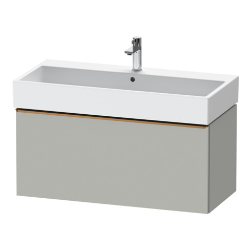 Duravit Meuble sous lavabo D-Neo 98,4x44,2 cm, b chêne/gris mat, 1 tiroir, suspendu
