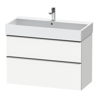 Duravit Meuble sous lavabo D-Neo 98,4x44,2 cm, blanc brillant, 1 porte, 1 tiroir