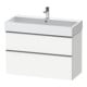 Duravit Meuble sous lavabo D-Neo 98,4x44,2 cm, blanc brillant, 1 porte, 1 tiroir-1