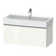 Duravit Meuble sous-lavabo D-Neo 98,4x44,2 cm, blanc brillant, 1 tiroir, suspendu-1