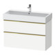Duravit Meuble sous lavabo D-Neo 98,4x44,2 cm, blanc poli/mat, 1 porte, 1 tiroir-1