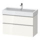 Duravit Meuble sous lavabo D-Neo 98,4x44,2 cm, c/w hgl, 1 tiroir, 1 coulissant-1