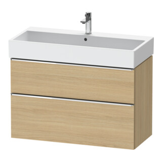 Duravit Meuble sous-lavabo D-Neo 98,4x44,2 cm, ch/Ei N, 1 tiroir, 1 coulissant