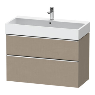 Duravit Meuble sous lavabo D-Neo 98,4x44,2 cm, ch/lin, 1 tiroir, 1 coulissant