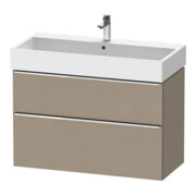 Duravit Meuble sous lavabo D-Neo 98,4x44,2 cm, ch/lin, 1 tiroir, 1 coulissant-1