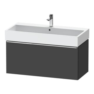 Duravit Meuble sous lavabo D-Neo 98,4x44,2 cm, chr/Grap ma, 1 tiroir, suspendu