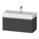 Duravit Meuble sous lavabo D-Neo 98,4x44,2 cm, chr/Grap ma, 1 tiroir, suspendu-1