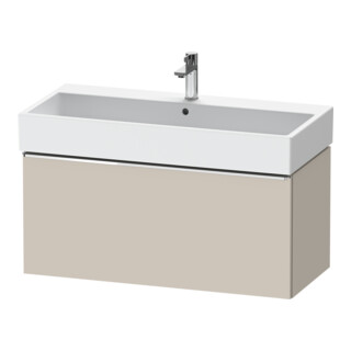 Duravit Meuble sous-lavabo D-Neo 98,4x44,2 cm, chr/gris taupe, 1 tiroir, suspendu