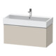 Duravit Meuble sous-lavabo D-Neo 98,4x44,2 cm, chr/gris taupe, 1 tiroir, suspendu-1