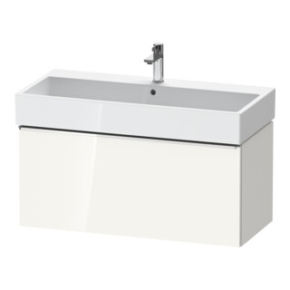 Duravit Meuble sous lavabo D-Neo 98,4x44,2 cm, chrome/blanc brillant, 1 tiroir, suspendu