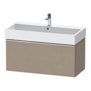Duravit Meuble sous lavabo D-Neo 98,4x44,2 cm, chrome/lin, 1 tiroir, suspendu