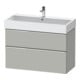 Duravit Meuble sous-lavabo D-Neo 98,4x44,2 cm, chrome/mat, 1 porte, 1 tiroir-1