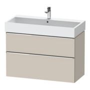Duravit Meuble sous-lavabo D-Neo 98,4x44,2 cm, chrome/taupe, 1 porte, 1 tiroir