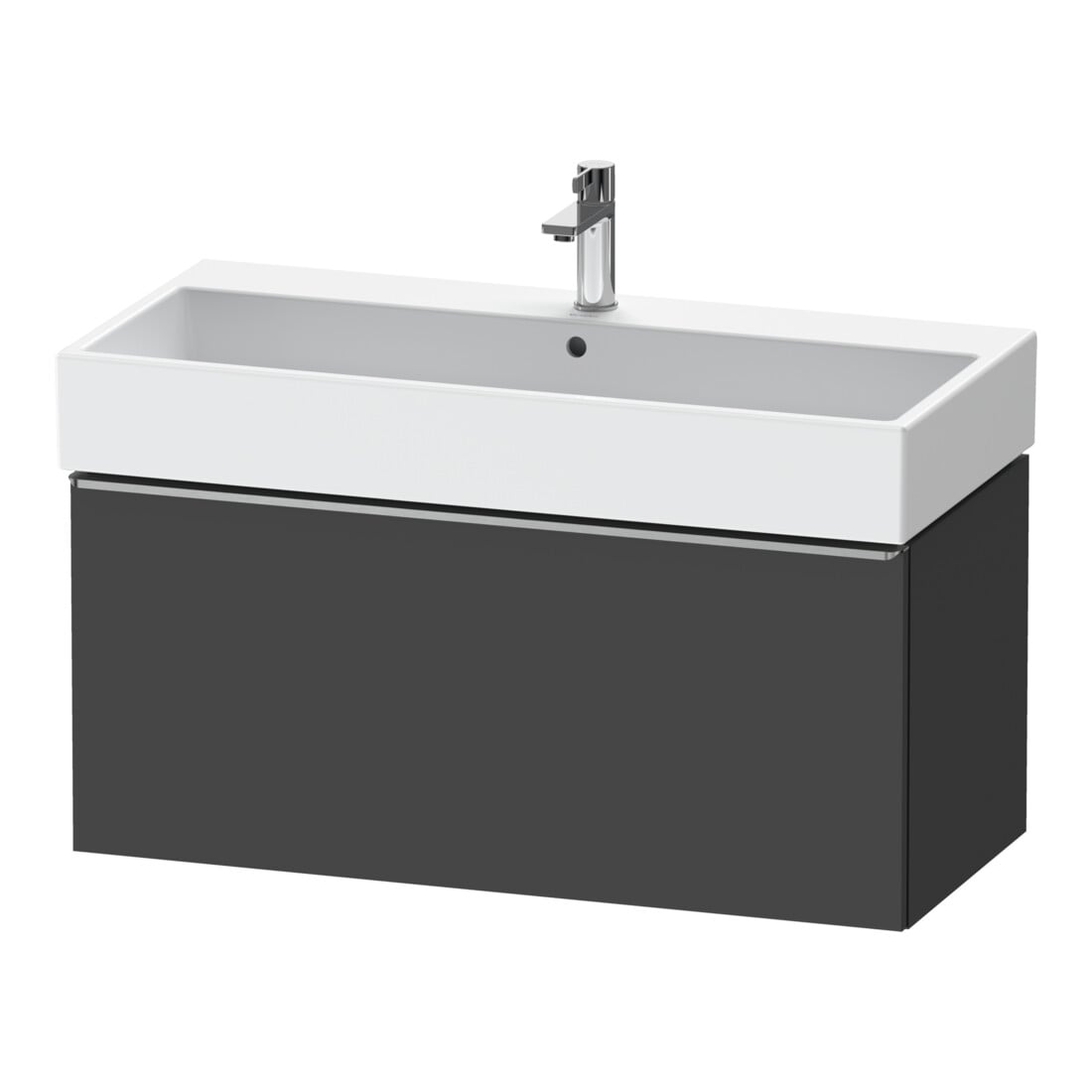Duravit Meuble sous-lavabo D-Neo 98,4x44,2 cm, ES blanc/gris m, 1 tiroir, suspendu