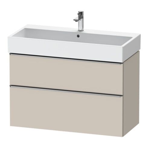 Duravit Meuble sous lavabo D-Neo 98,4x44,2 cm, ES blanc/ta m, 1 porte, 1 tiroir