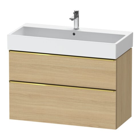 Duravit Meuble sous-lavabo D-Neo 98,4x44,2 cm, g pol/Ei N, 1 porte, 1 tiroir