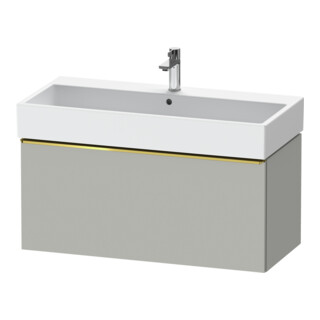 Duravit Meuble sous-lavabo D-Neo 98,4x44,2 cm, gris brillant/mat, 1 tiroir, suspendu