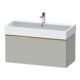 Duravit Meuble sous-lavabo D-Neo 98,4x44,2 cm, gris brillant/mat, 1 tiroir, suspendu-1