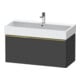 Duravit Meuble sous lavabo D-Neo 98,4x44,2 cm, gris mat, 1 tiroir, suspendu-1