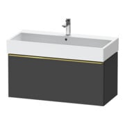 Duravit Meuble sous lavabo D-Neo 98,4x44,2 cm, gris mat, 1 tiroir, suspendu