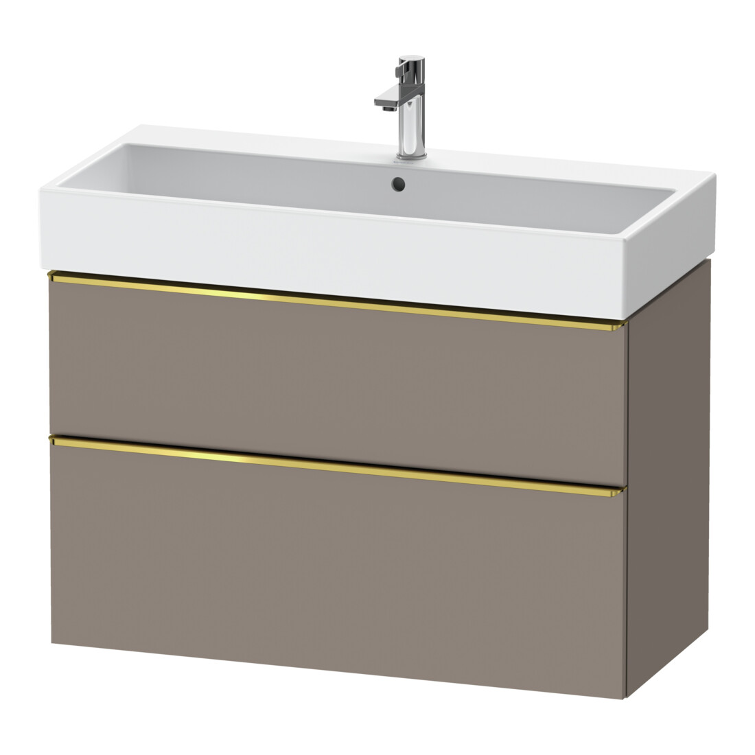Duravit Meuble sous lavabo D-Neo 98,4x44,2 cm, gris pol/Bas m, 1 porte, 1 tiroir