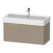 Duravit Meuble sous-lavabo D-Neo 98,4x44,2 cm, gris poli/lin, 1 tiroir, suspendu-1