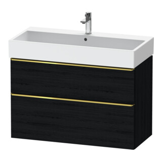 Duravit Meuble sous-lavabo D-Neo 98,4x44,2 cm, gris poli/œuf, 1 porte, 1 tiroir