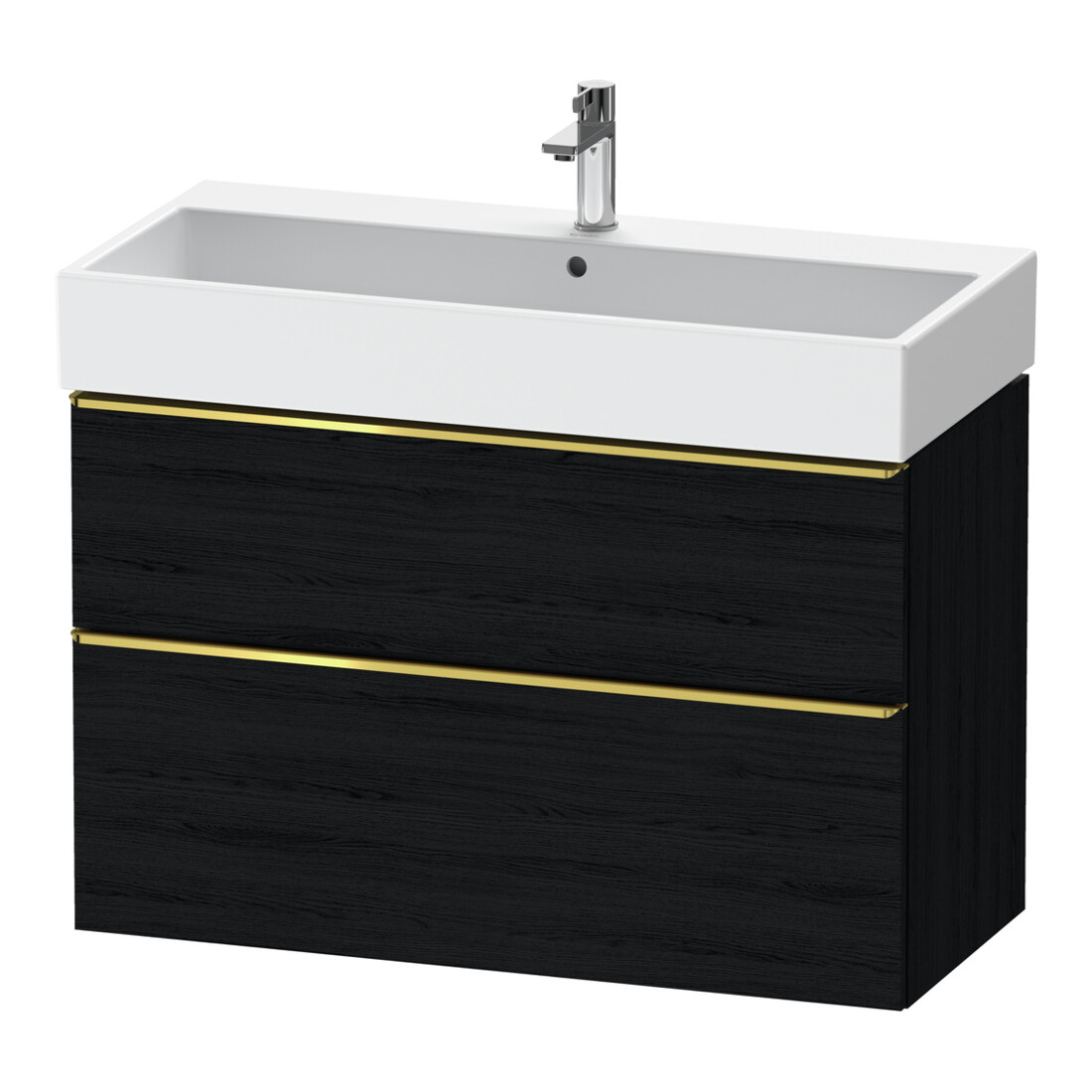 Duravit Meuble sous-lavabo D-Neo 98,4x44,2 cm, gris poli/œuf, 1 porte, 1 tiroir
